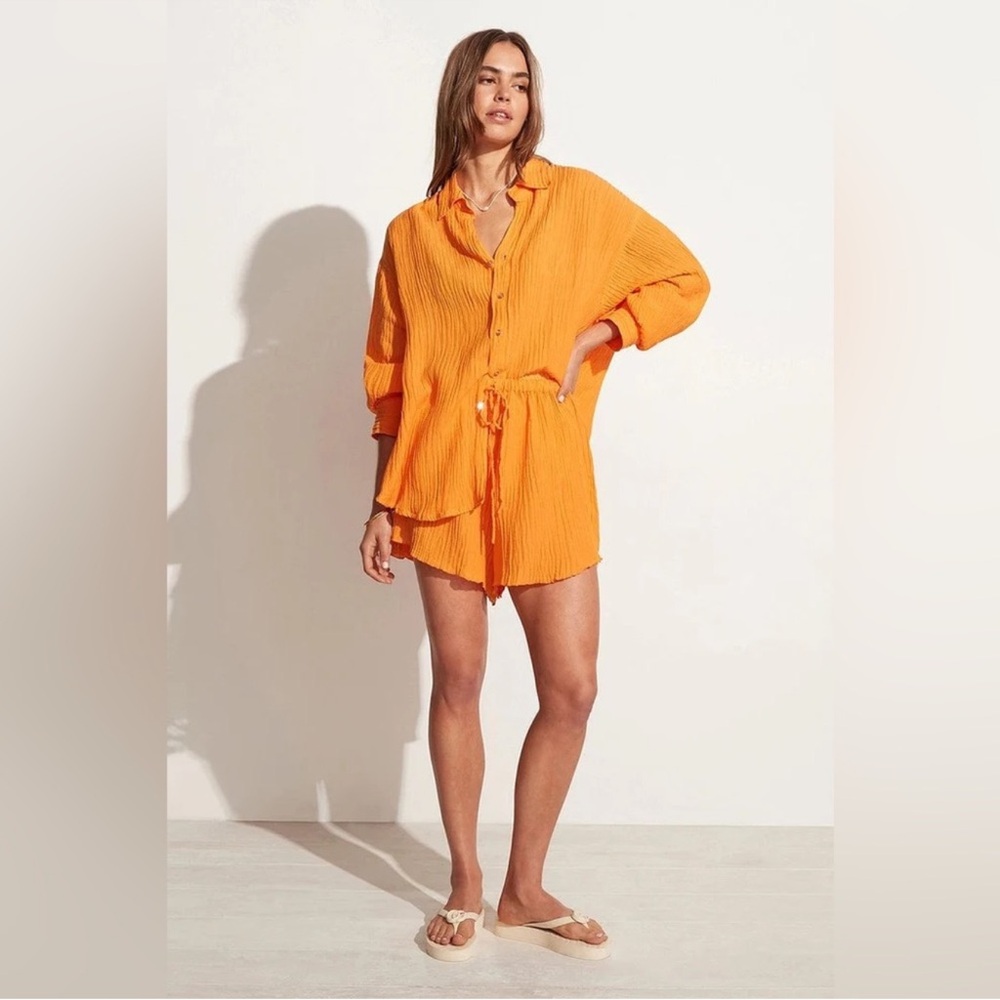 Faithfull The Brand Solar Shirt and Santa Ana Short Set Medium